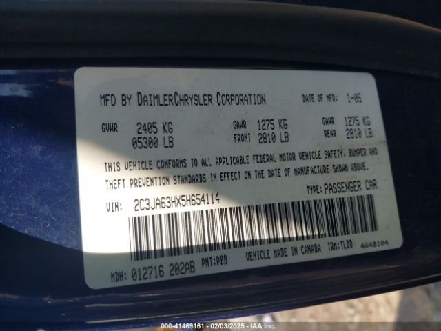 2005 CHRYSLER 300C 2C3JA63HX5H654114 Photo 8