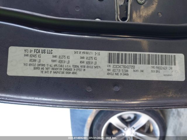 2C3CDXCT9GH227259 Dodge CHARGER R/T