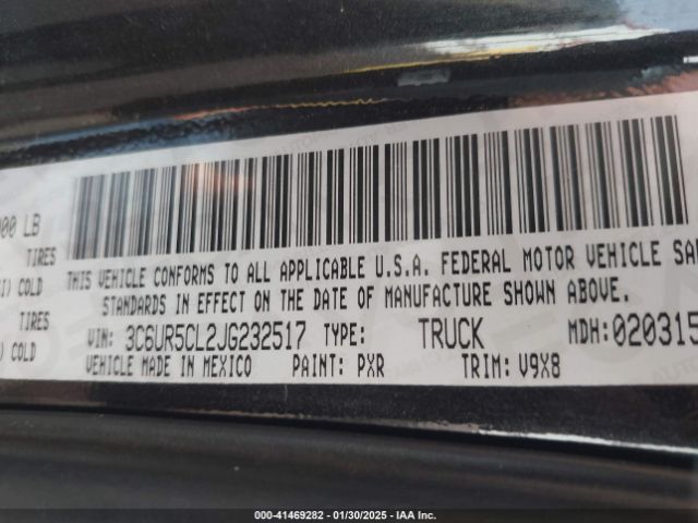3C6UR5CL2JG232517 RAM 2500
