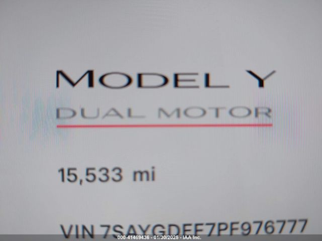 7SAYGDEF7PF976777 Tesla Model Y Performance Dual Motor All-wheel Drive