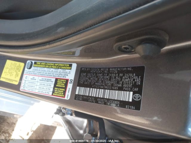 4T1C31AK7MU551689 Toyota Camry Le Hybrid