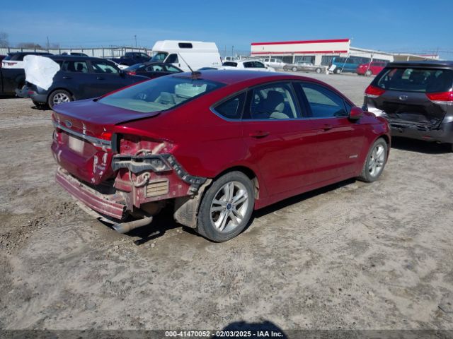 3FA6P0LU1JR243022 Ford Fusion Hybrid Se