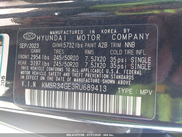Hyundai Palisade Xrt 2024 KM8R34GE3RU689413 Image 9