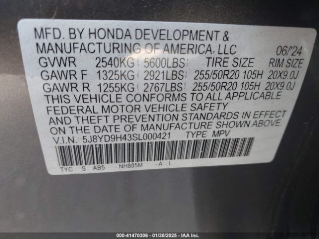 2025 ACURA MDX 5J8YD9H43SL000421 Photo 8