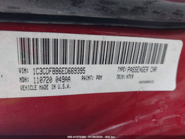 1C3CDFBB6ED669395 Dodge DART SXT