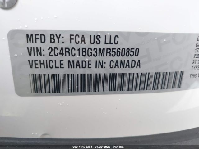 2021 CHRYSLER PACIFICA 2C4RC1BG3MR560850 Photo 8