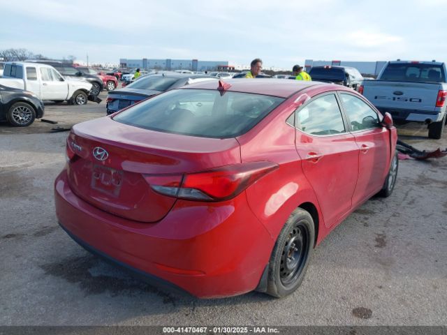 KMHDH4AE6FU304930 Hyundai ELANTRA SE