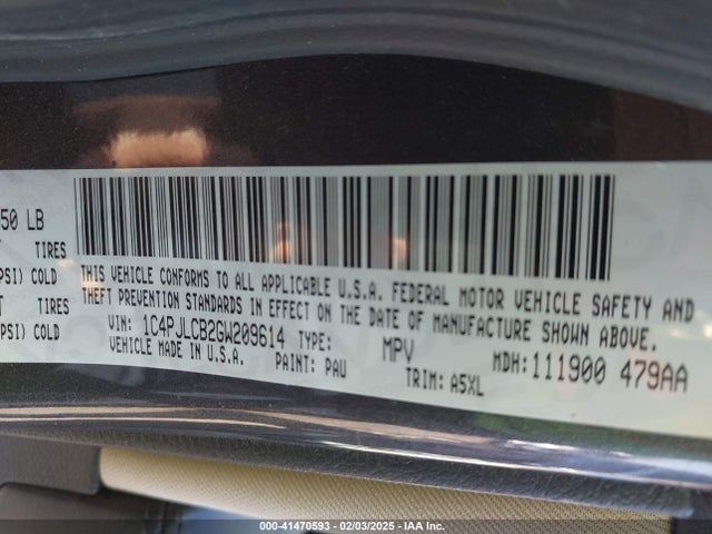 Jeep Cherokee Latitude 2016 1C4PJLCB2GW209614 Image 9