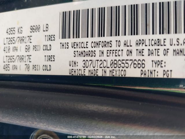 2011 RAM 2500 3D7UT2CL0BG557666 Photo 8