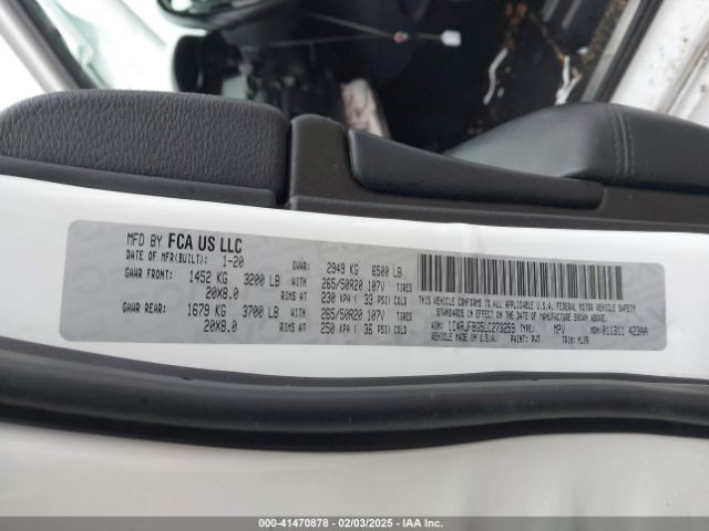 1C4RJFBG5LC273259 Jeep Grand Cherokee Limited X 4x4