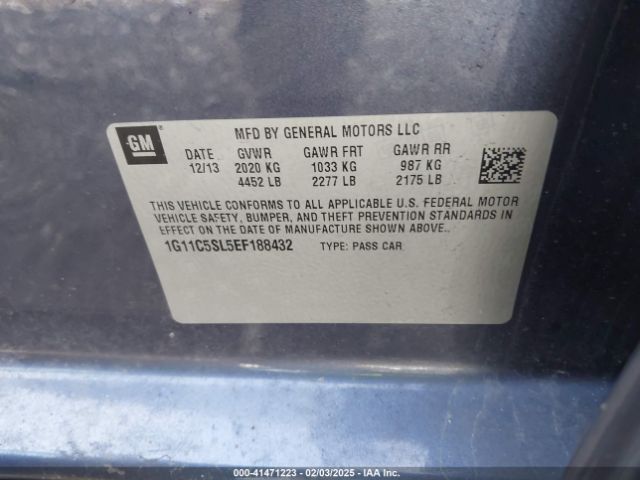 1G11C5SL5EF188432 Chevrolet MALIBU 1LT