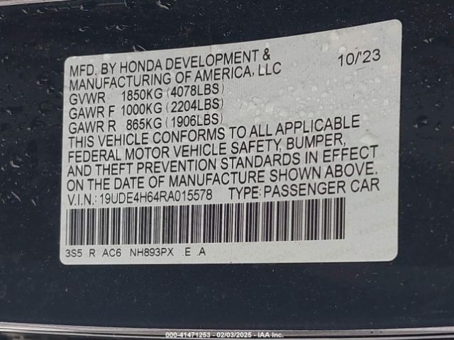 19UDE4H64RA015578 Acura Integra A-spec W/ Technology