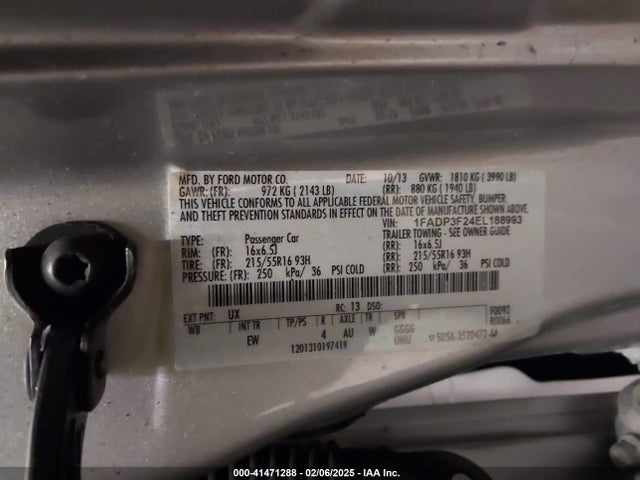 Ford FOCUS SE 2014 1FADP3F24EL188993 Image 9