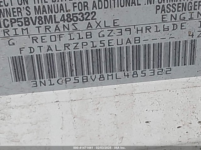 Nissan Kicks S Xtronic Cvt 2021 3N1CP5BV8ML485322 Image 9
