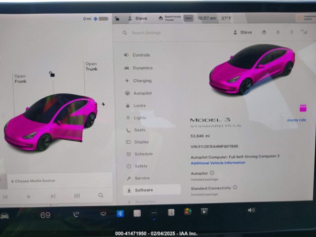 5YJ3E1EA4MF907895 Tesla Model 3 Standard Range Plus Rear-wheel Drive