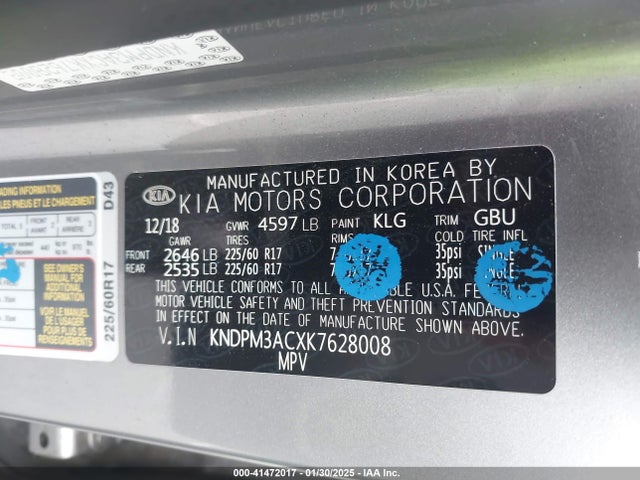 KIA Sportage Lx 2019 KNDPM3ACXK7628008 Image 9