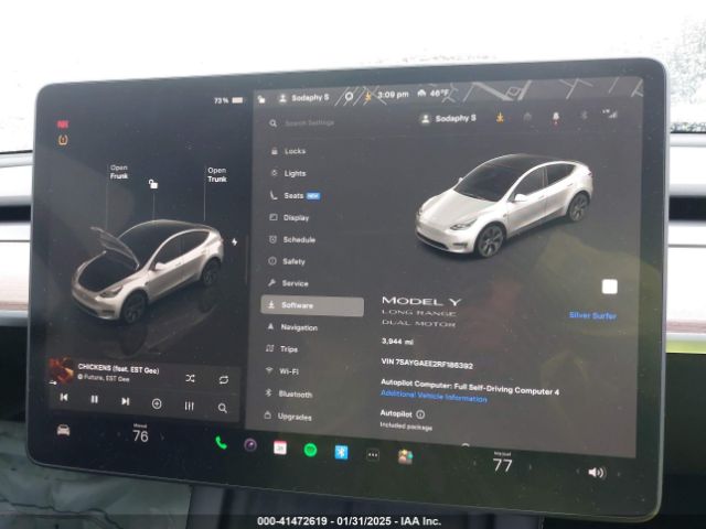 7SAYGAEE2RF186392 Tesla Model Y Long Range Dual Motor All-wheel Drive