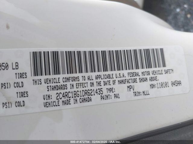 2013 CHRYSLER TOWN & COUNTRY 2C4RC1BG1DR621435 Photo 8