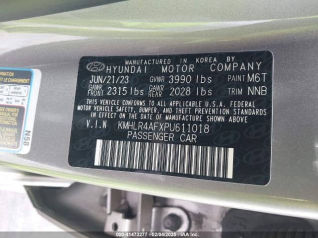KMHLR4AFXPU611018 Hyundai Elantra N Line