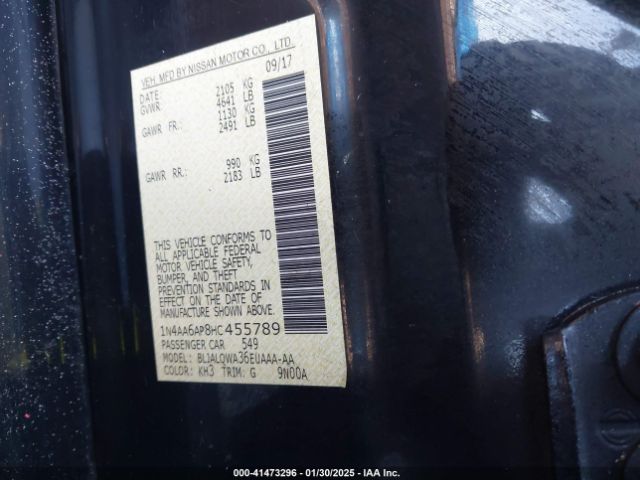 1N4AA6AP8HC455789 Nissan Maxima 3.5 S