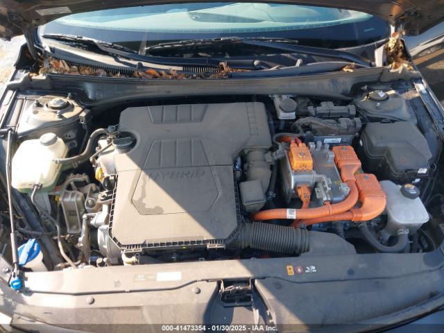 KMHLM4AJ7PU044835 Hyundai Elantra Hybrid Blue