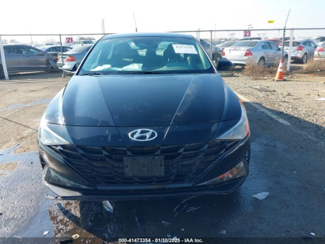KMHLM4AJ7PU044835 Hyundai Elantra Hybrid Blue