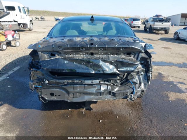 KMHLM4AJ7PU044835 Hyundai Elantra Hybrid Blue