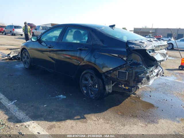 KMHLM4AJ7PU044835 Hyundai Elantra Hybrid Blue