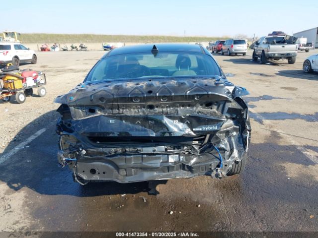 KMHLM4AJ7PU044835 Hyundai Elantra Hybrid Blue