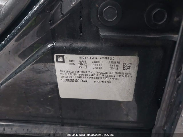 2013 CADILLAC CTS 1G6DE5E54D0106738 Photo 8