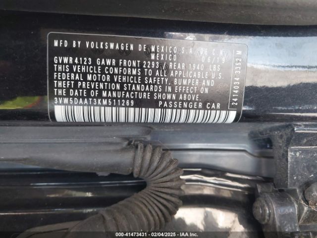 3VW5DAAT3KM511269 Volkswagen Beetle 2.0t Final Edition Se/2.0t Final Edition Sel/2.0t S/2.0t Se