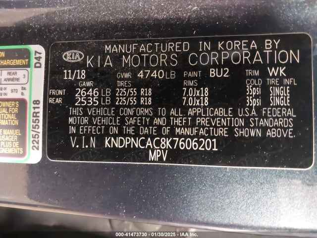 KIA Sportage Ex 2019 KNDPNCAC8K7606201 Image 9