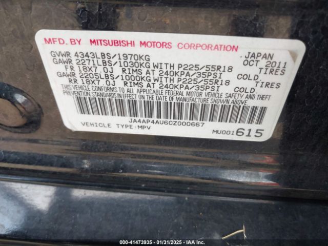 2012 MITSUBISHI OUTLANDER SPORT JA4AP4AU6CZ000667 Photo 8