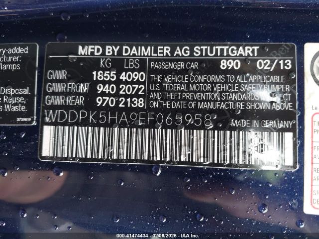 WDDPK5HA9EF065958 Mercedes-Benz SLK 350