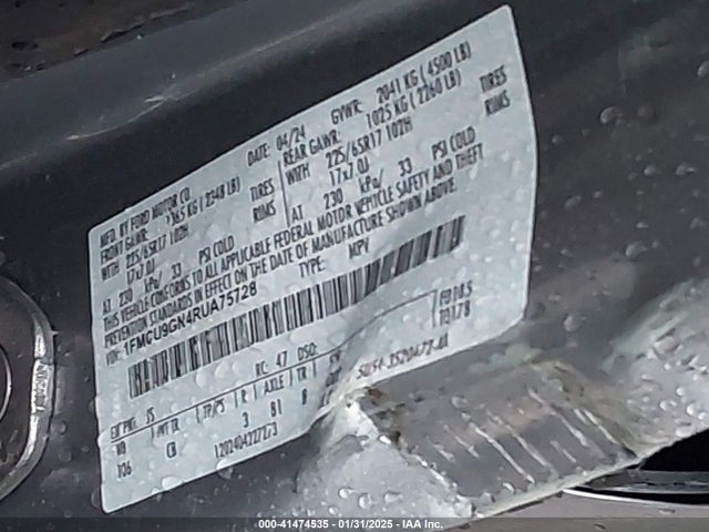 Ford Escape Active 2024 1FMCU9GN4RUA75728 Image 9