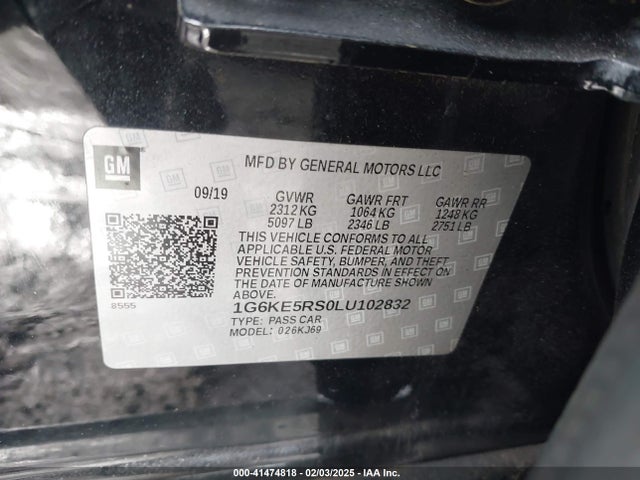 1G6KE5RS0LU102832 Cadillac Ct6 Awd Premium Luxury