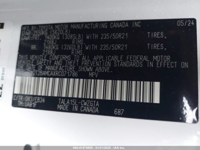 2T2BAMCAXRC071786 Lexus Rx 350 F Sport Handling