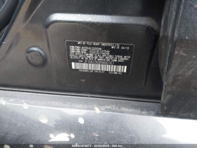 JF1VA2Z60H9800767 Subaru Wrx Sti Limited