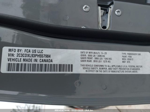 2C3CDXL93PH557984 Dodge Charger Srt Jailbreak