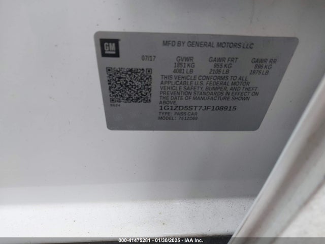 Chevrolet MALIBU LT 2018 1G1ZD5ST7JF108915 Image 9