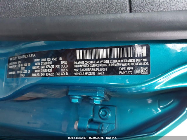 ZACNJBAB0LPL18081 Jeep Renegade Upland 4x4