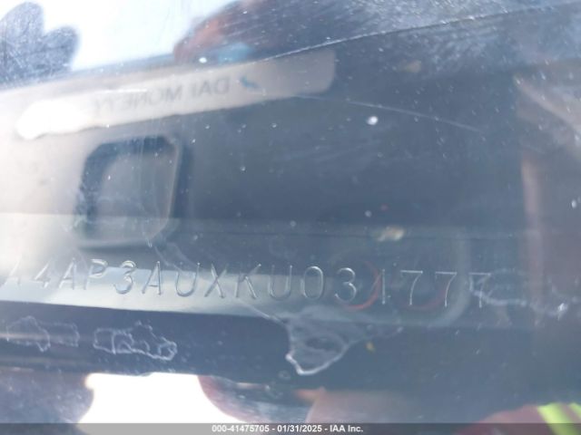 2019 MITSUBISHI OUTLANDER SPORT JA4AP3AUXKU034777 Photo 8