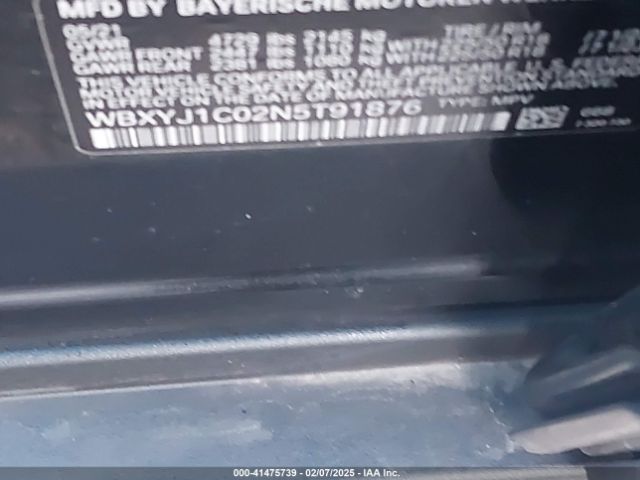 WBXYJ1C02N5T91876 BMW X2 Xdrive28i