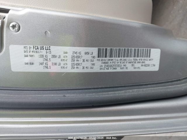 2C4RDGBG2FR723510 Dodge Grand Caravan Se