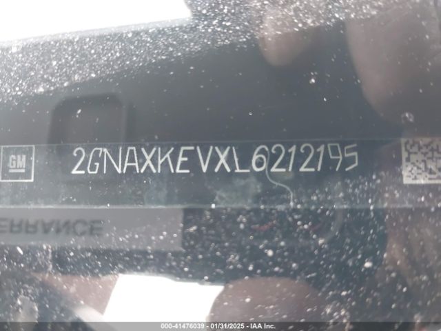 2GNAXKEVXL6212195 Chevrolet Equinox Fwd Lt 1.5l Turbo