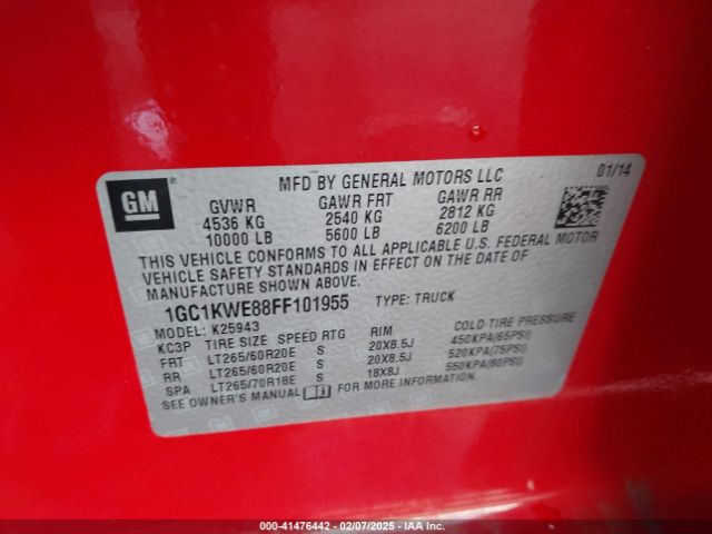 1GC1KWE88FF101955 Chevrolet lml