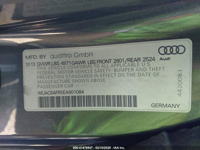 2014 AUDI RS 5 WUAC6AFR5EA901084 Photo 8