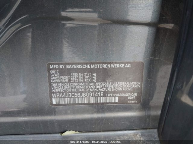 WBA4J3C56JBG91418 BMW 430i Gran Coupe Xdrive