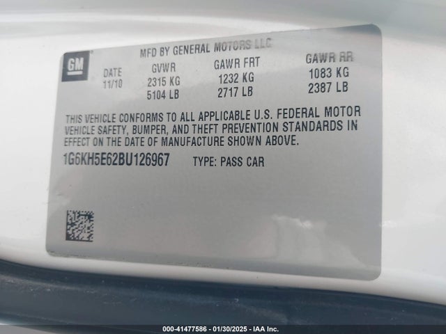 2011 CADILLAC DTS 1G6KH5E62BU126967 Photo 8