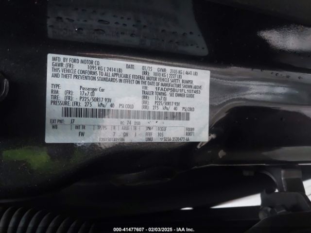 1FADP5BU1FL107453 Ford C-max Hybrid Sel